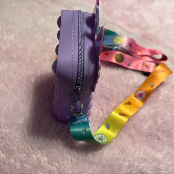 Purple Sensory Fidget Unicorn Purse, New - Picture 4 of 4